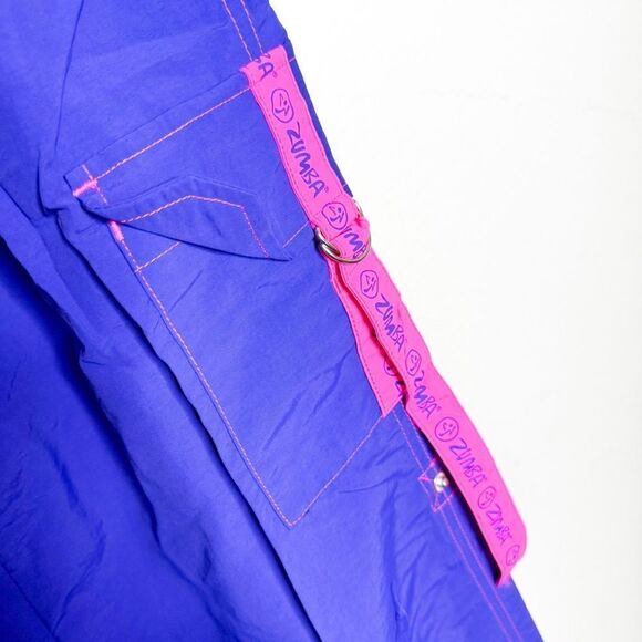 Zumba NWT! Electro Cargo Pants Acai Purple & Pink Dance Fitness Size Various - Picture 6 of 7